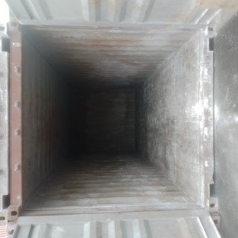 Inside an empty shipping container before loading, photo 9 of 13
