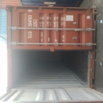 Inside an empty shipping container before loading, photo 11 of 13